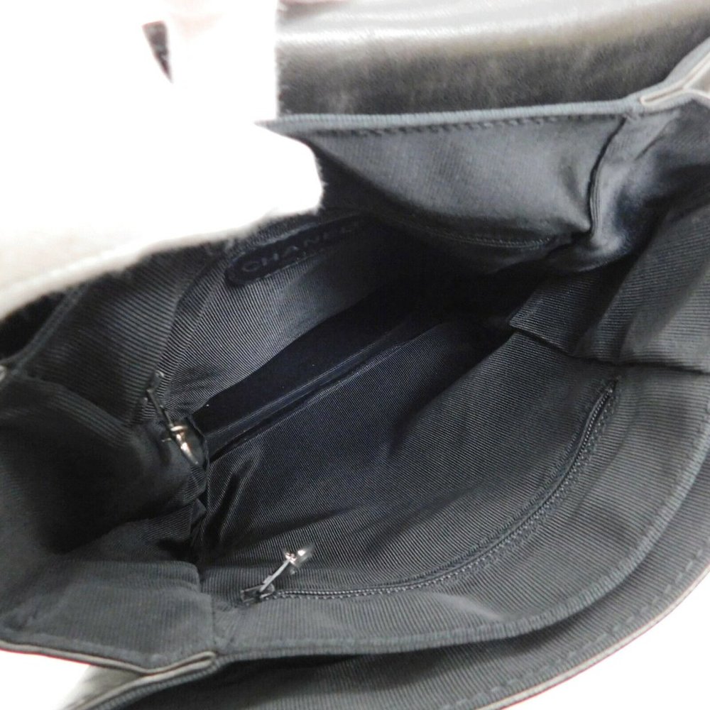 MINT! CHANEL BLACK LEATHER BACKPACK! RARE! - Picture 9 of 9